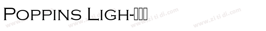 Poppins Ligh字体转换